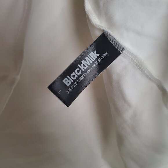 Blackmilk - White Tie Front Tee - Picture 8 of 11